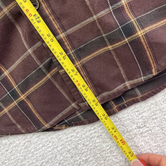 Royal Robbins Shirt Mens S Plaid Long Sleeve Dark Red / Brown Outdoor Western - Picture 9 of 14